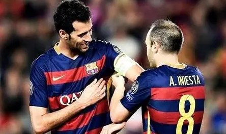 伊涅斯塔Ins致敬布斯克茨：很荣幸能与你并肩作战许多年